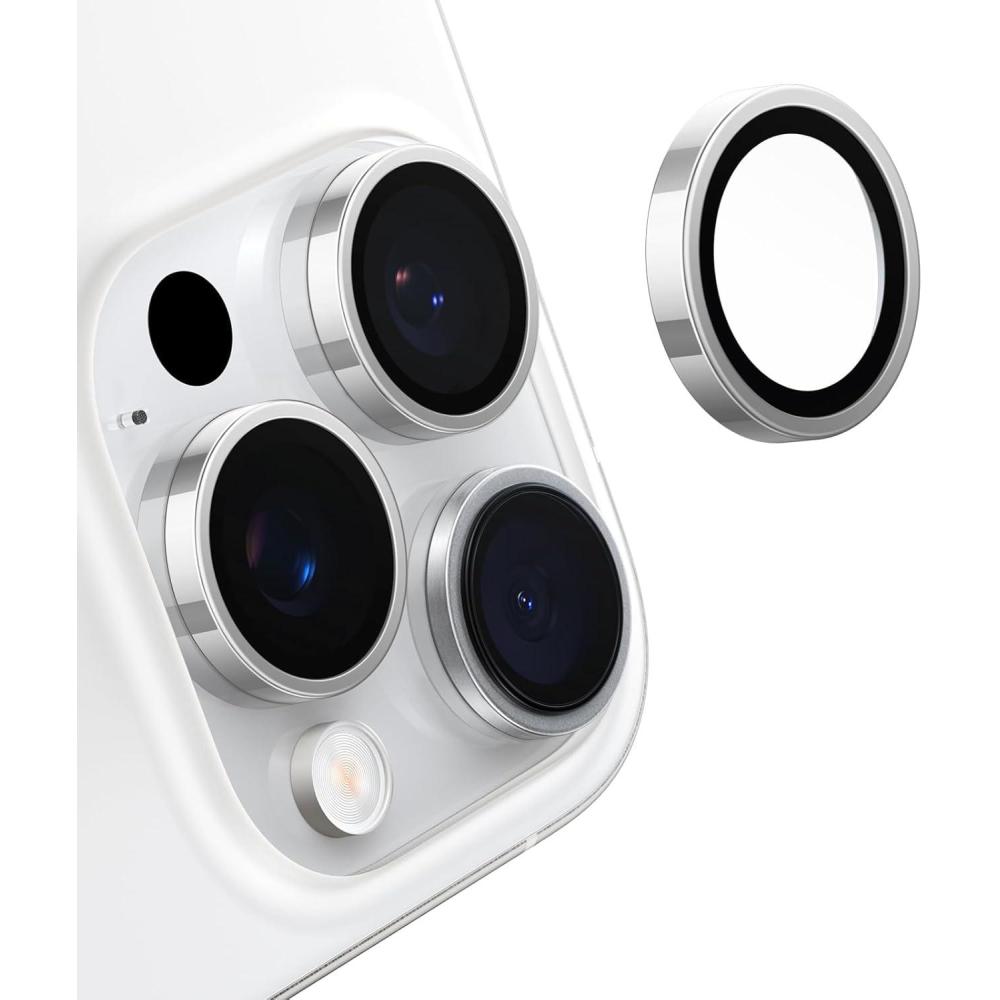 imageTORRAS 3Year Ultimate Durability for iPhone Air Camera Lens Protector11 Invisible Fit amp Ultra Clarity MilitaryGrade 9H Aerospace Glass AntiScratch Easy InstallationBlackWhite Titanium