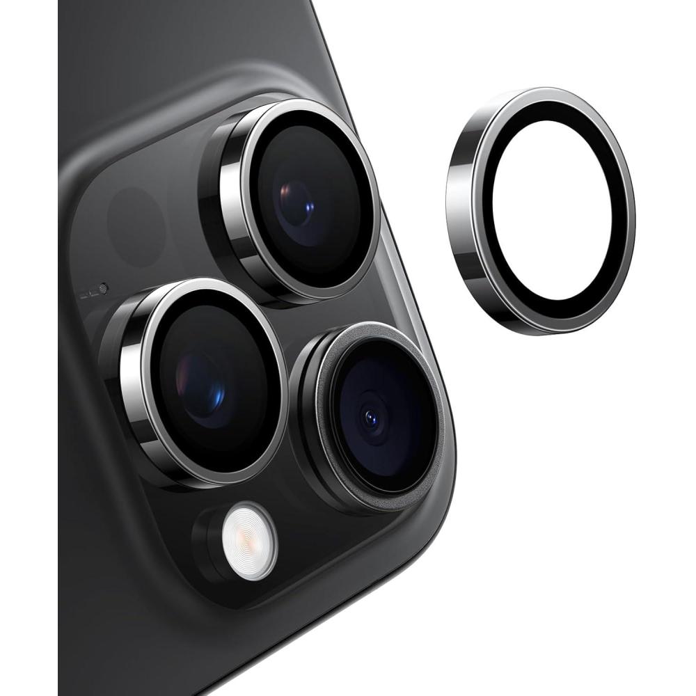 imageTORRAS 3Year Ultimate Durability for iPhone Air Camera Lens Protector11 Invisible Fit amp Ultra Clarity MilitaryGrade 9H Aerospace Glass AntiScratch Easy InstallationBlackBlack Titanium