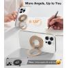 TORRAS Upgrade Gen2.0 (Dual-Ring) Fit for MagSafe Phone Grip Ring Holder, Kickstand Magnetic, Compatible with MagSafe Accessories for iPhone 17/16/15/14/13/12/11 Samsung, Google, Android, Desert Gold(Gold)