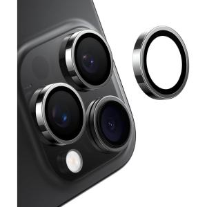 TORRAS 3-Year Ultimate Durability for iPhone Air Camera Lens Protector-1:1 Invisible Fit & Ultra Clarity, Military-Grade 9H+ Aerospace Glass Anti-Scratch Easy Installation,Black(Black Titanium)