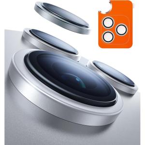 TORRAS 3-Year Ultimate Durability for iPhone Air Camera Lens Protector-1:1 Invisible Fit & Ultra Clarity, Military-Grade 9H+ Aerospace Glass Anti-Scratch Easy Installation,Black(Silver)