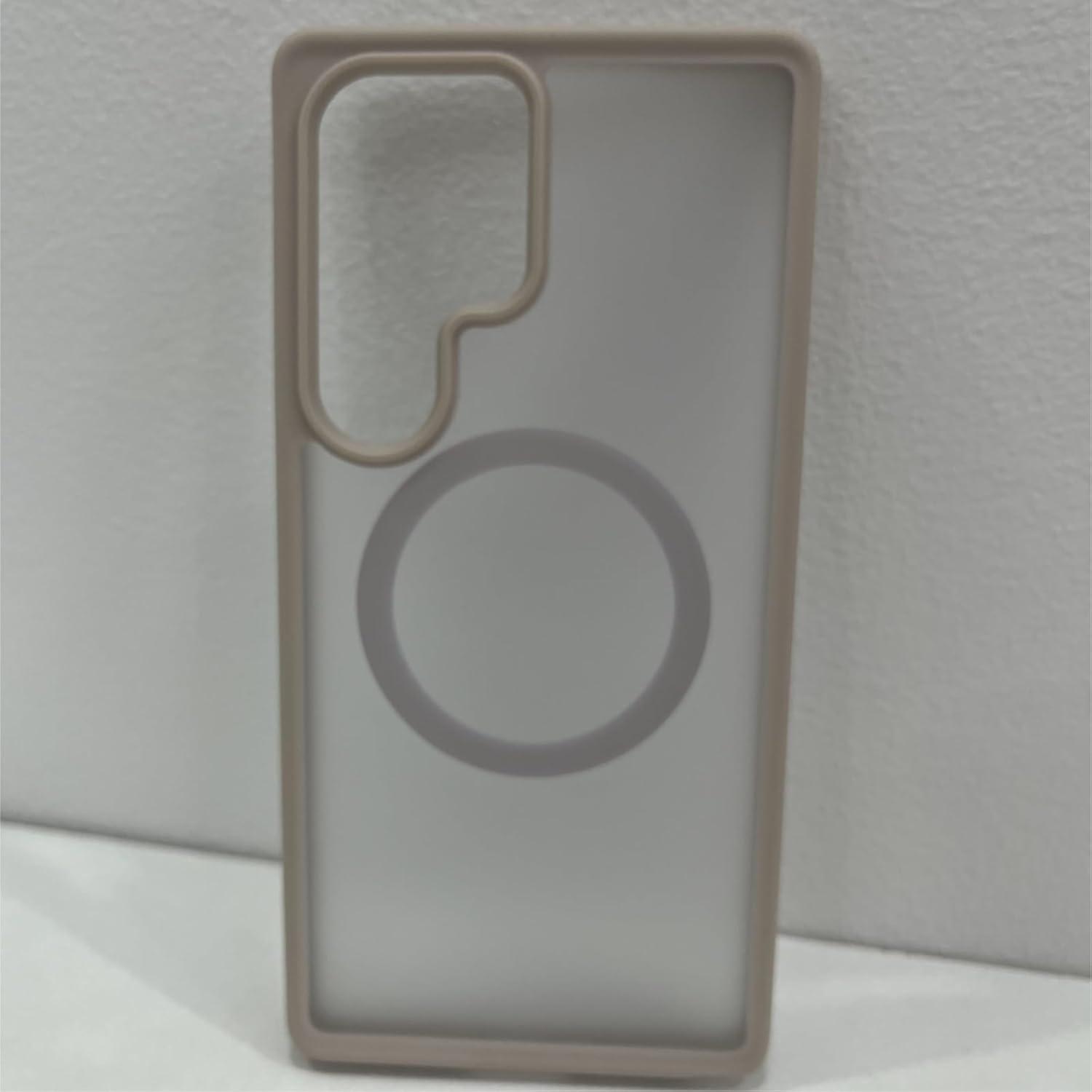 imageTORRAS Magnetic Shockproof for Samsung Galaxy S25 Ultra Case Fit for MagSafe 4X Military Grade Protection Translucent Slim Case for Samsung S25 Ultra Case AntiFingerprint AntiScratch BlackTitanium Pink Gold