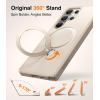 TORRAS 360° Spin Magnetic Stand for Samsung Galaxy S25 Ultra Case Beige Gold, Fit for Magsafe, Military Grade Slim Protective S25 Ultra Case with Kickstand Rotatable, Ostand Spin, Aesthetic Dune(Beige Gold)