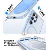 TORRAS Magnetic Shockproof for Samsung Galaxy S25 Ultra Case, Fit for MagSafe, 4X Military Grade Protection, Translucent Slim Case for Samsung S25 Ultra Case Anti-Fingerprint Anti-Scratch, Black(Silverblue)