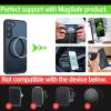TORRAS Magnetic Shockproof for Samsung Galaxy S25 Ultra Case, Fit for MagSafe, 4X Military Grade Protection, Translucent Slim Case for Samsung S25 Ultra Case Anti-Fingerprint Anti-Scratch, Black(Black)