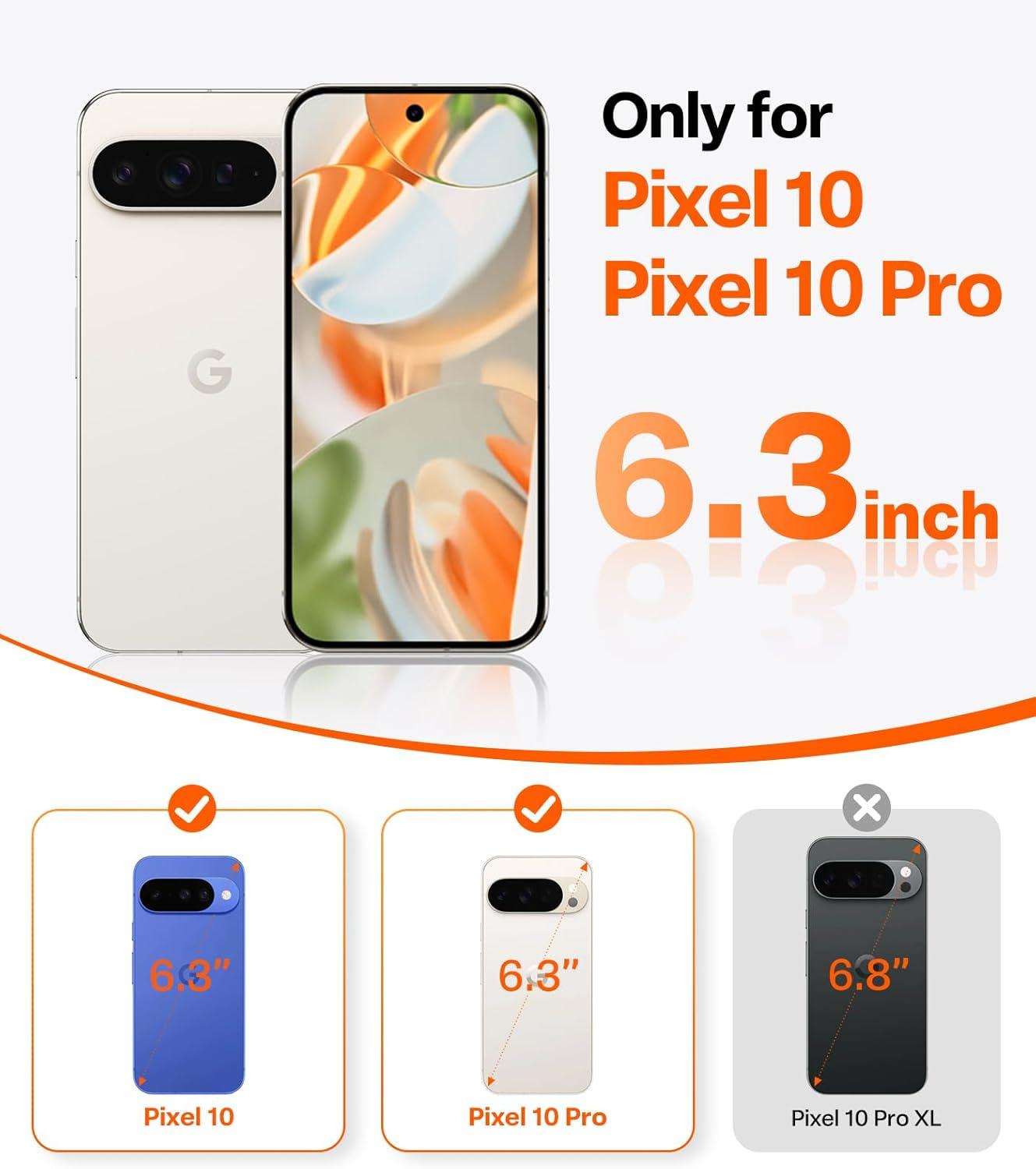 imageTORRAS Q3 Spin Magnetic 360 Stand for Google Pixel 10 Pro Case 10 Case Fit for Magsafe 4X Military Grade Protection Shockproof Pixel 10 Pro Phone Case with Stand Translucent BlackBlack