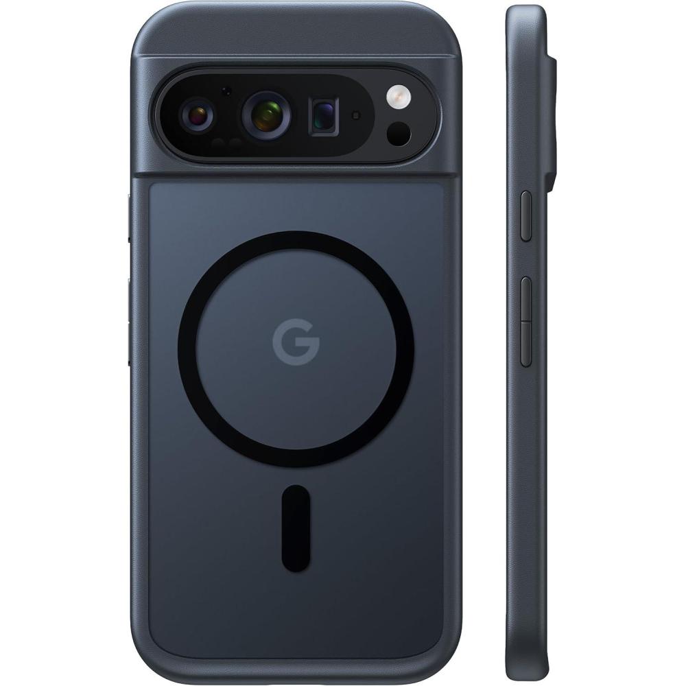 imageTORRAS Magnetic Shockproof for Google Pixel 10 Pro XL Case Strong Magnet fit for MagSafe 12FT MilGrade Protection Slim Translucent Matte Case for Pixel 10 Pro XL with MultiColor Buttons Green10PXLBlack