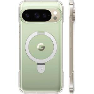 TORRAS Slim Magnetic Stand for Google Pixel 10 Pro Case/Pixel 10 Case Clear, Ultra Thin Open Edge Design, Never Yellowing, Fit for MagSafe with Kickstand, Caseless Touch Grip Ostand Case, Clear(Clear)