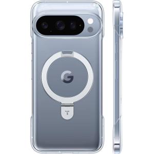 TORRAS Slim for Google Pixel 10 Pro XL Case Clear, Fit for MagSafe, Open Edge Frame, Phone Case for Pixel 10 Pro XL with Stand, Ultra Thin Minimalist, Never Yellowing, Shockproof Corner Cover, Clear(Clear)