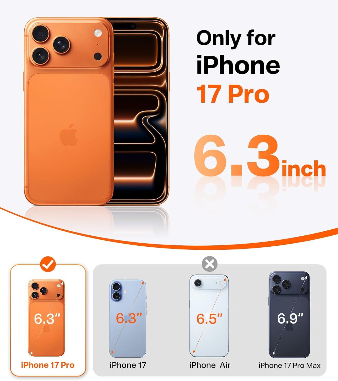 imageTORRAS Ostand Q3 Air for iPhone 17 Pro Max Case with 360 Magnetic Stand Fit for MagSafe MilGrade Drop Tested Camera Control Button Shockproof Phone Case for iPhone 17 Pro Max 69 Midnight BlueGlacier Sprint