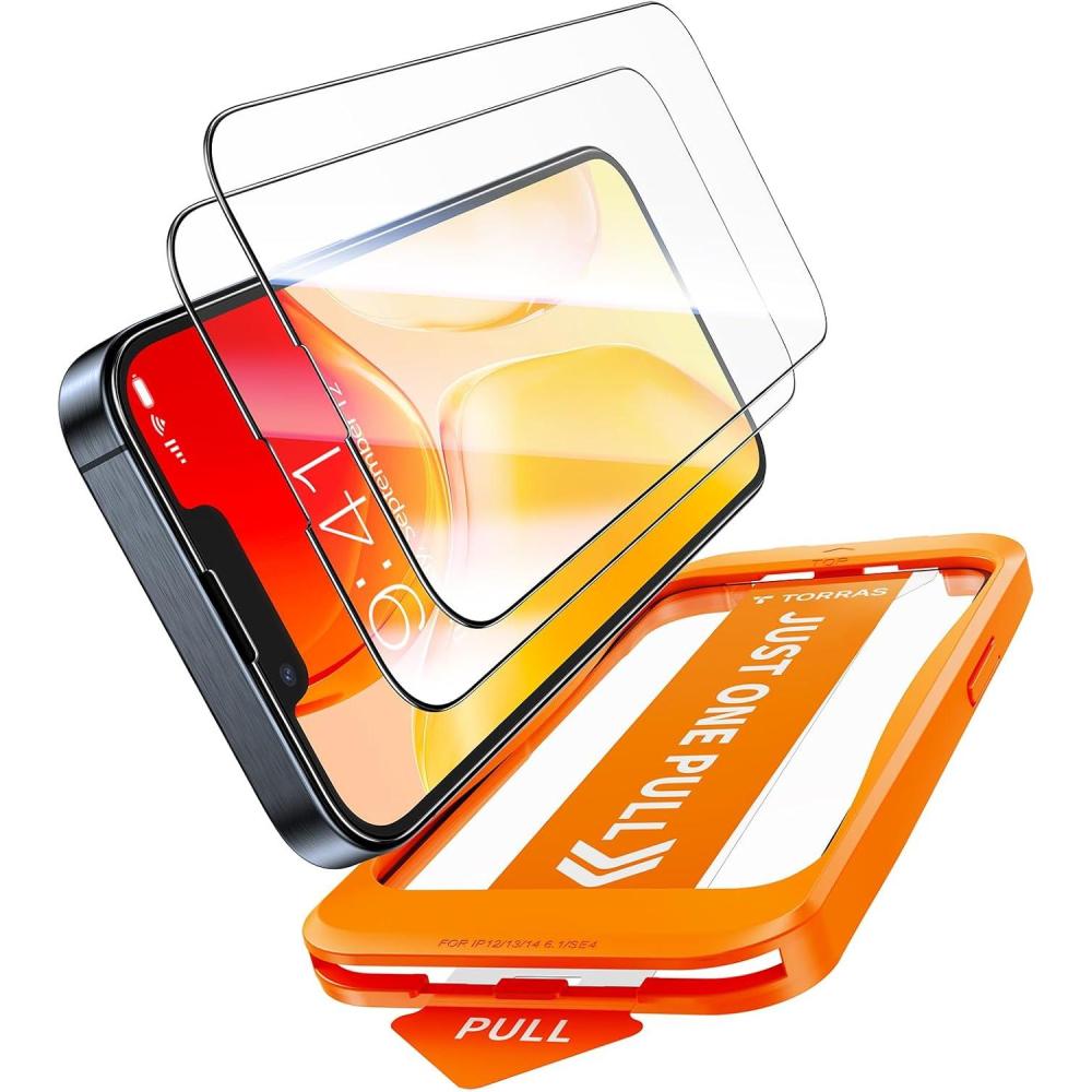 imageTORRAS MilitaryGrade Shatterproof for iPhone 16 Pro Max Screen Protector 9H Aerospace Tempered Glass OneStep Installation Full Coverage Fit Bubble Free TopNotch Protection 2 Pack GlassGo XiPhone 16e1413 Pro13 61 inch