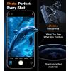TORRAS 3-Year Ultimate Durability for iPhone 15 Pro Max/15 Pro Camera Lens Protector – 1:1 Invisible Fit & Ultra Clarity, Military-Grade 9H+ Aerospace Glass, Anti-Scratch, Easy Installation, Black Titanium(Blue)