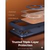 TORRAS Ostand Magnetic for iPhone 17 Pro Max Case, Fit for MagSafe, Sturdy Stand, Military Grade Drop Tested, Camera Control, Translucent Slim Soft Edge Case for iPhone 17 Pro Max 6.9″, Black(Deep Blue)