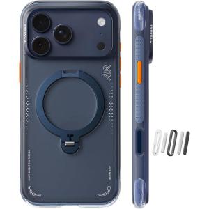 TORRAS Ostand Q3 Air for iPhone 17 Pro Max Case with 360 Magnetic Stand, Fit for MagSafe, Mil-Grade Drop Tested, Camera Control Button, Shockproof Phone Case for iPhone 17 Pro Max 6.9″, Midnight Blue(Midnight Blue)