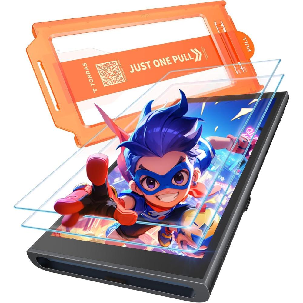 imageTORRAS UNBREAK MilitaryGrade for Nintendo Switch 2 Screen Protector 2025 12Ft Shatterproof 9H Aerospace Tempered Glass AntiScratch Full Coverage Fit 79 2Pack