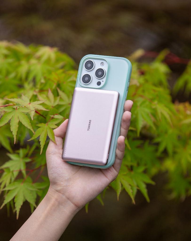 imageTORRAS 360 Magnetic Stand for iPhone 16 Pro Max Case Fit for MagSafe MilitaryGrade Protection Translucent Slim Case for iPhone 16 Pro Max Obsidian Black Ostand O3 Fitness SeriesMint Green