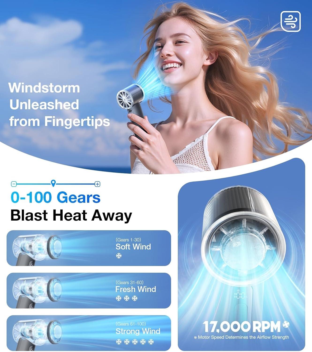 imageTORRAS COOLiFY iva Handheld Fan with Ice Cooler 0100 Adjustable Speed Super Mini Powerful Portable Fan 5000mAh Rechargeable Hand Fans for Travel Essentials Outdoor Gifts for Dad Women CharcoalCharcoal