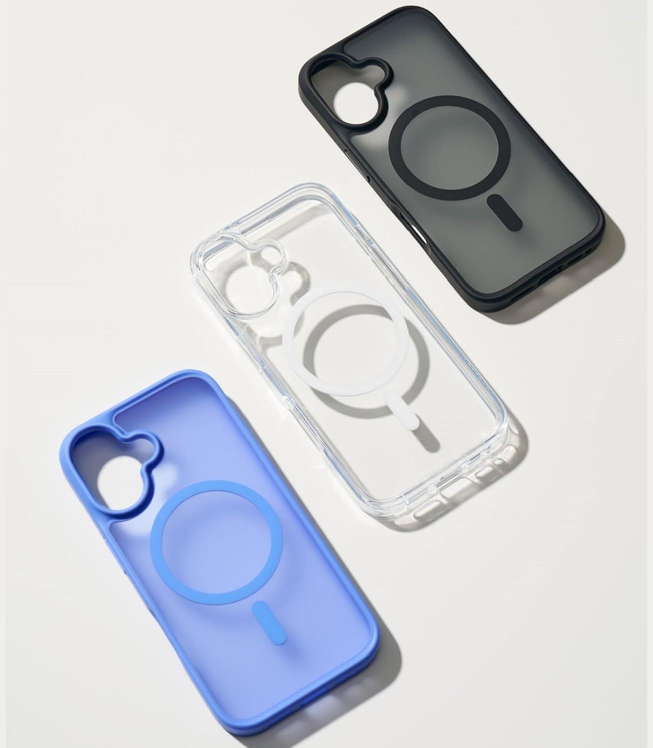 imageTORRAS Magnetic Shockproof for iPhone 16 Case18N Mighty Magnetic 12FT Military Grade Drop Tested Fit for MagSafe Protective Hard Back Plastic Slim Phone Case for iPhone 16 61 Black TitaniumBlack