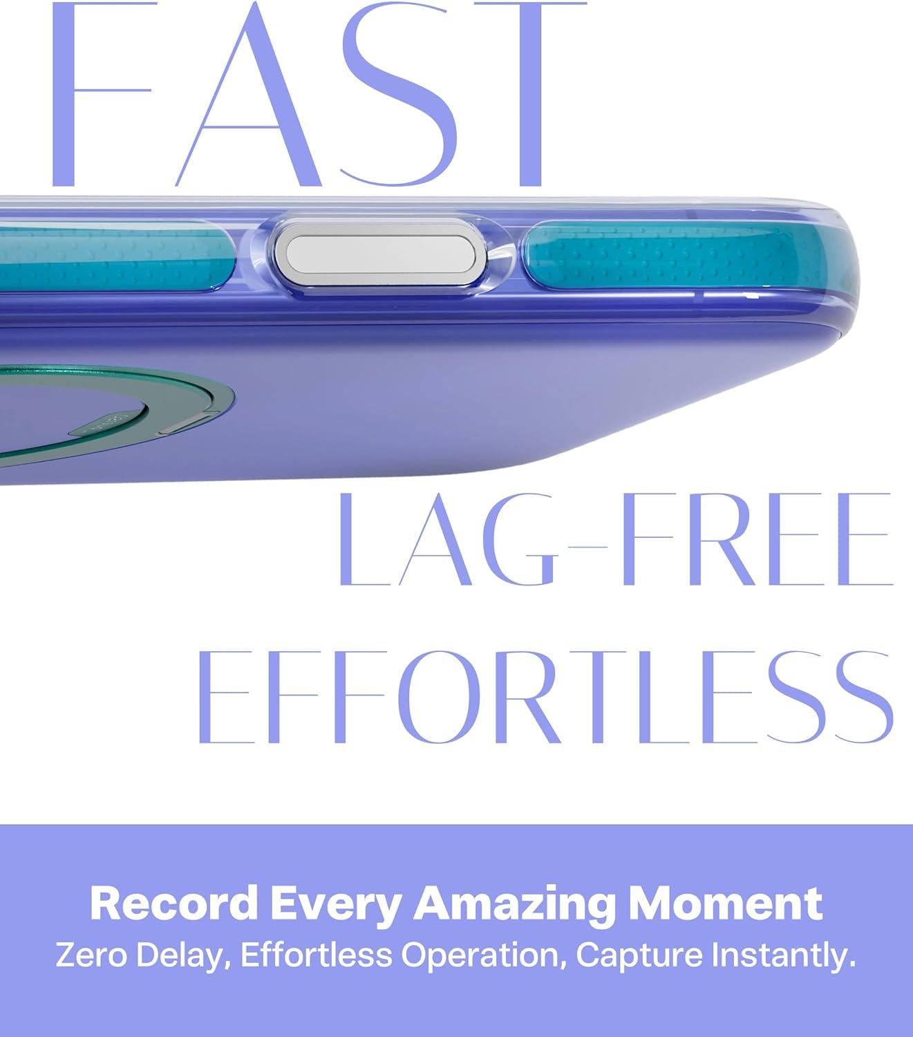 imageTORRAS O3 Hue for iPhone 17 Pro Max Case 360 Magnetic Stand Colorblock Airbag Impact Bumper Compatible with Magsafe Trendy Aesthetic Design Phone Case for iPhone 17 Pro Max 69 Violet PurpleViolet Purple