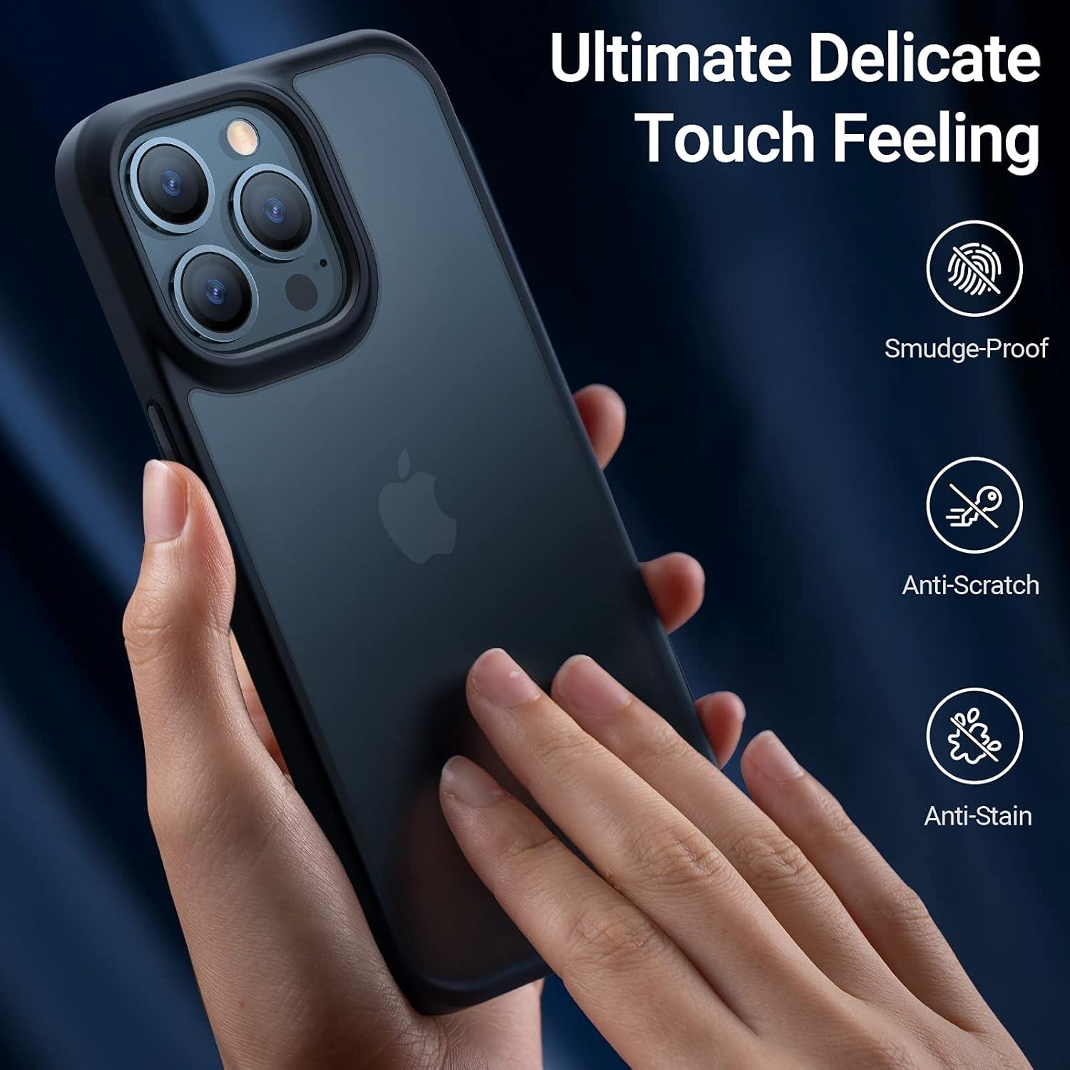 imageTORRAS Shockproof for iPhone 17 Pro Max Case with Camera Control Button 12FT Military Grade Drop Protection Enhanced Grip amp Soft Touch Translucent Slim 17 Pro Max Case with 3 Colors Buttons BlackBlack