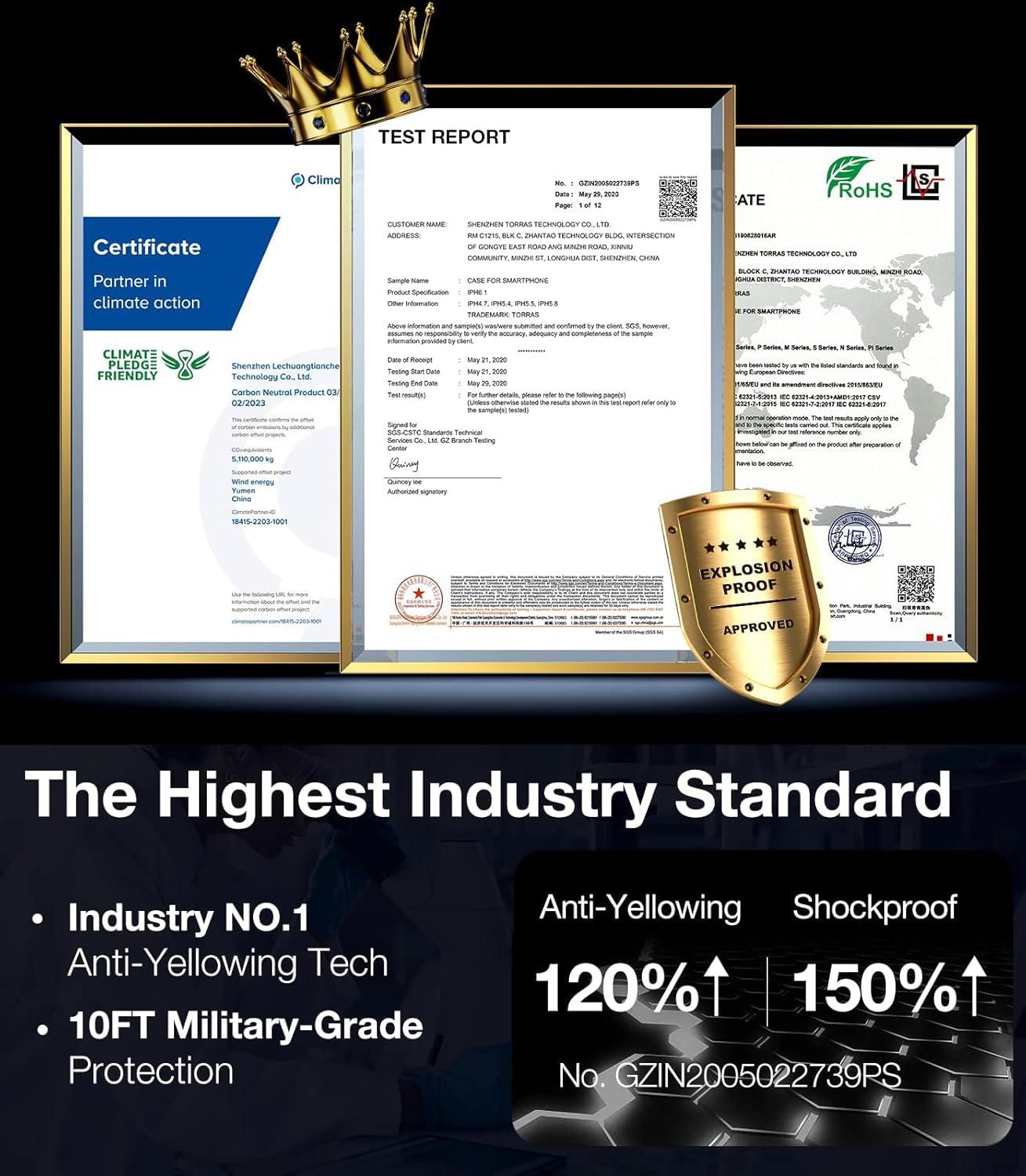 imageTORRAS Shockproof for iPhone 17 Pro Max Case with Camera Control Button 12FT Military Grade Drop Protection Enhanced Grip amp Soft Touch Translucent Slim 17 Pro Max Case with 3 Colors Buttons BlackClear