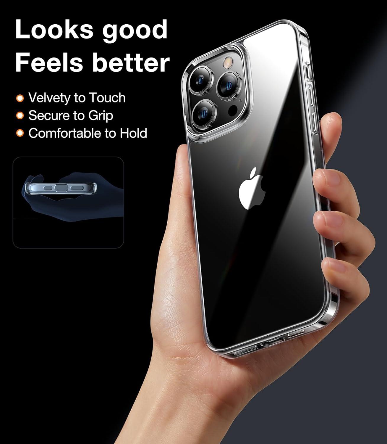 imageTORRAS Shockproof for iPhone 17 Pro Max Case with Camera Control Button 12FT Military Grade Drop Protection Enhanced Grip amp Soft Touch Translucent Slim 17 Pro Max Case with 3 Colors Buttons BlackClear