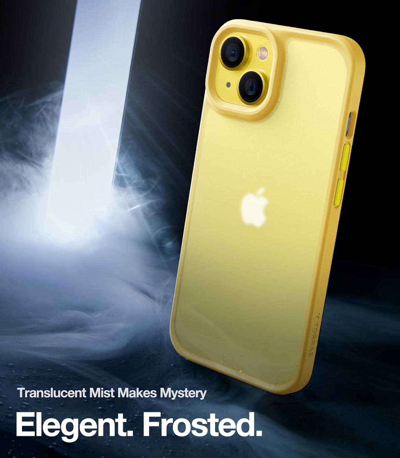 imageTORRAS Shockproof for iPhone 17 Pro Max Case with Camera Control Button 12FT Military Grade Drop Protection Enhanced Grip amp Soft Touch Translucent Slim 17 Pro Max Case with 3 Colors Buttons BlackYellow