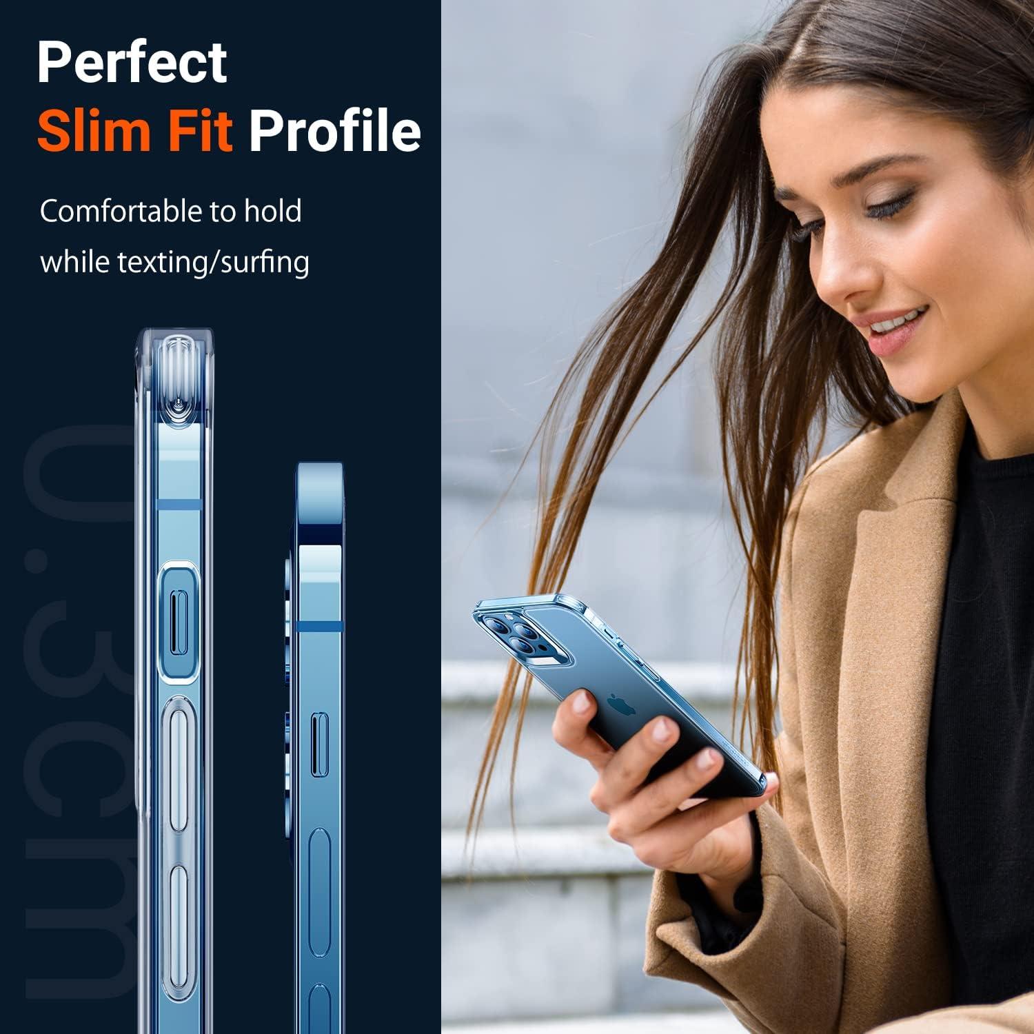 imageTORRAS Shockproof for iPhone 17 Pro Max Case with Camera Control Button 12FT Military Grade Drop Protection Enhanced Grip amp Soft Touch Translucent Slim 17 Pro Max Case with 3 Colors Buttons BlackClear