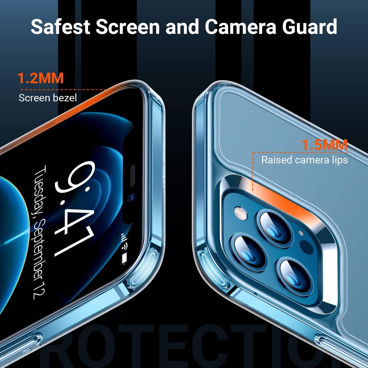 imageTORRAS Shockproof for iPhone 17 Pro Max Case with Camera Control Button 12FT Military Grade Drop Protection Enhanced Grip amp Soft Touch Translucent Slim 17 Pro Max Case with 3 Colors Buttons BlackClear