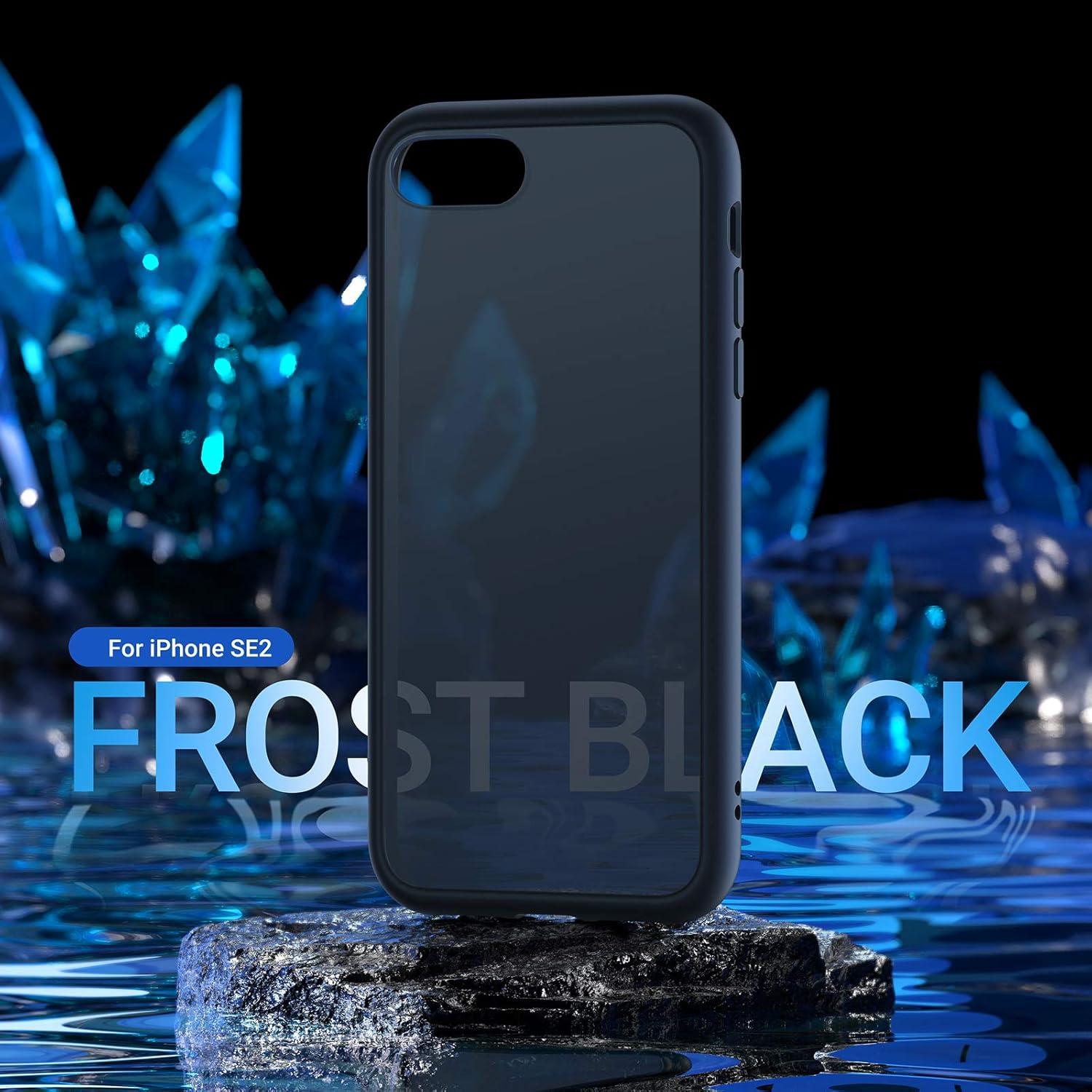 imageTORRAS Shockproof for iPhone 17 Pro Max Case with Camera Control Button 12FT Military Grade Drop Protection Enhanced Grip amp Soft Touch Translucent Slim 17 Pro Max Case with 3 Colors Buttons BlackFrost Black