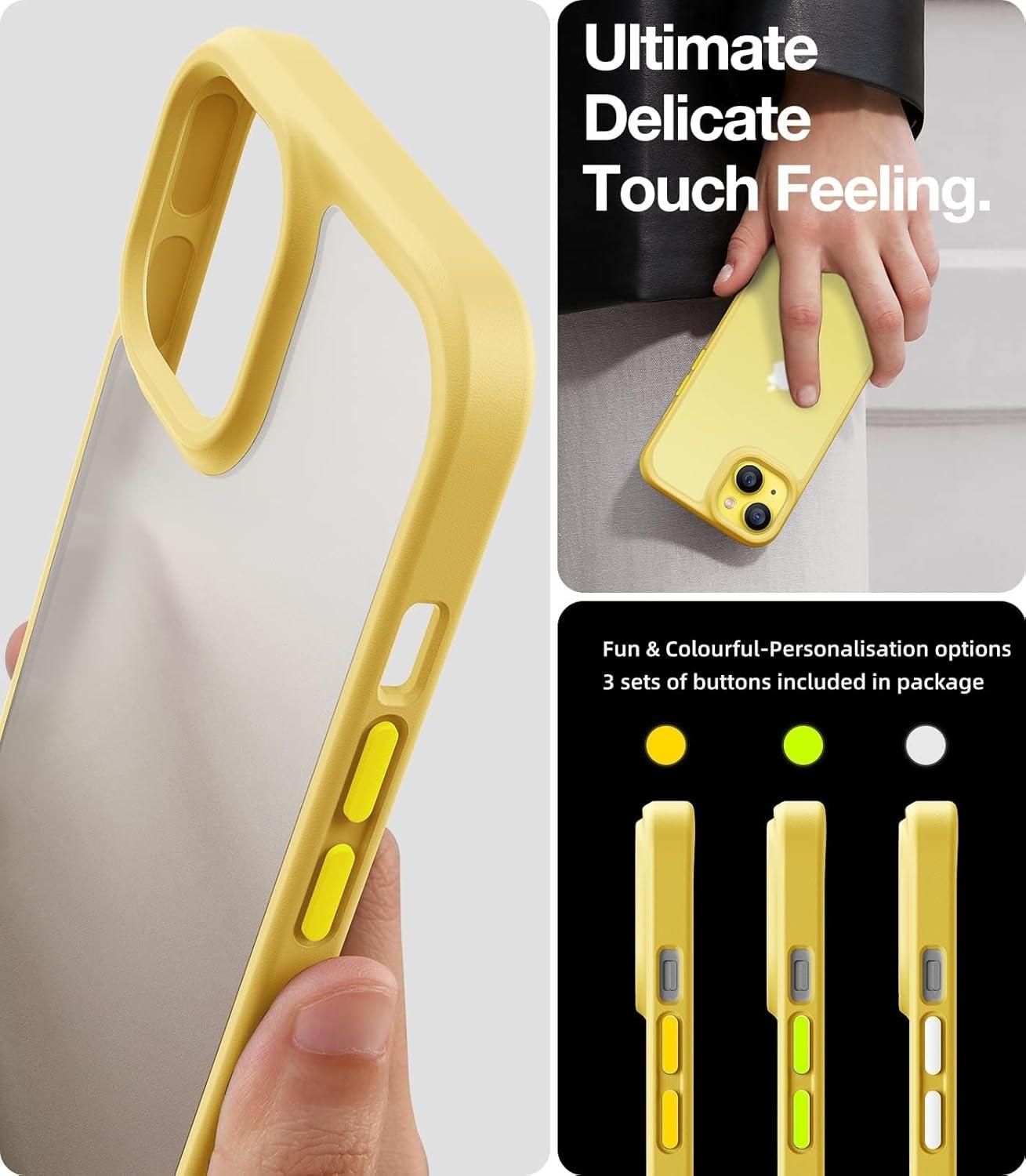 imageTORRAS Shockproof for iPhone 17 Pro Max Case with Camera Control Button 12FT Military Grade Drop Protection Enhanced Grip amp Soft Touch Translucent Slim 17 Pro Max Case with 3 Colors Buttons BlackYellow