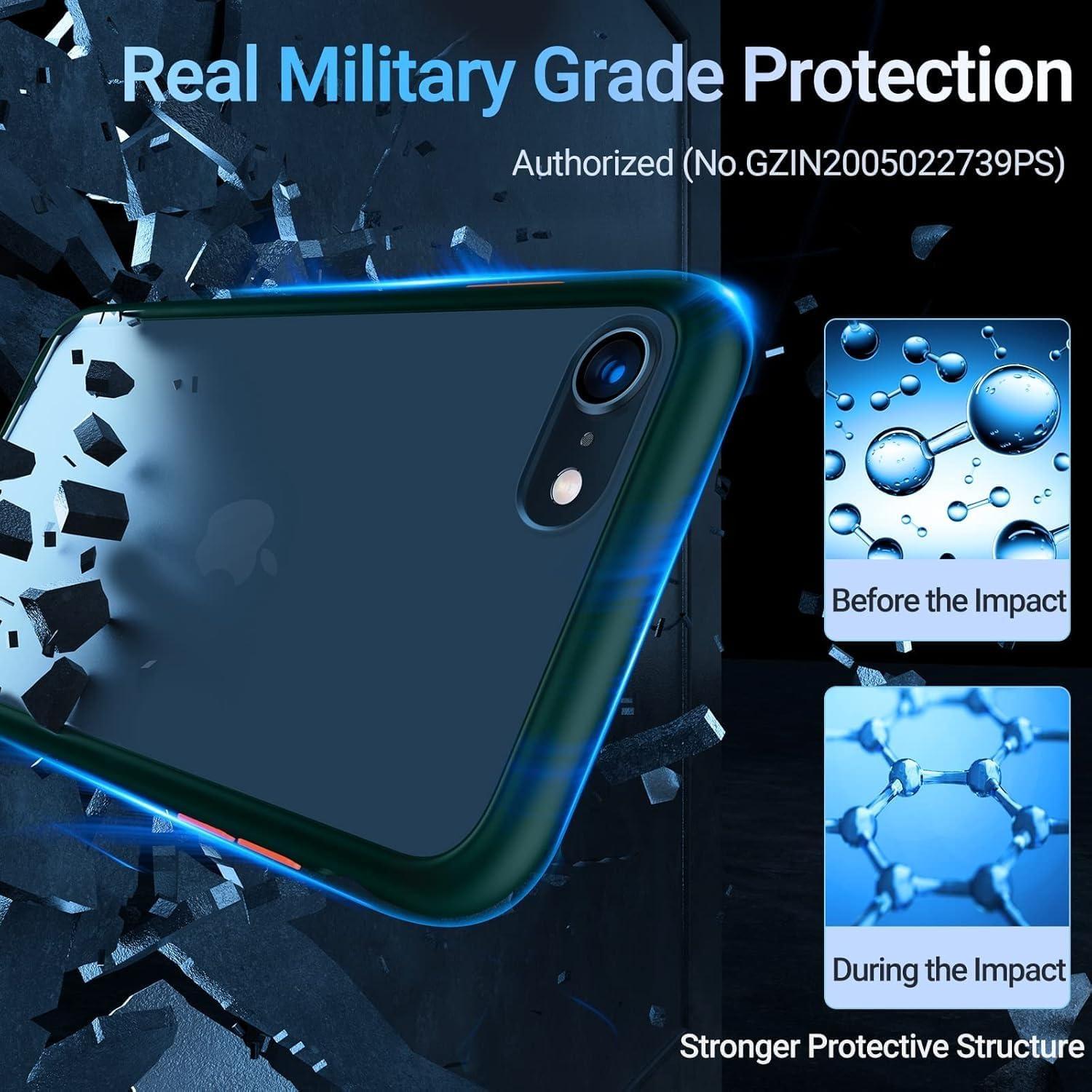 imageTORRAS Shockproof for iPhone 17 Pro Max Case with Camera Control Button 12FT Military Grade Drop Protection Enhanced Grip amp Soft Touch Translucent Slim 17 Pro Max Case with 3 Colors Buttons BlackGreen