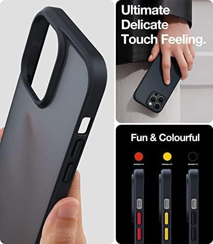 imageTORRAS Shockproof for iPhone 17 Pro Max Case with Camera Control Button 12FT Military Grade Drop Protection Enhanced Grip amp Soft Touch Translucent Slim 17 Pro Max Case with 3 Colors Buttons BlackBlack