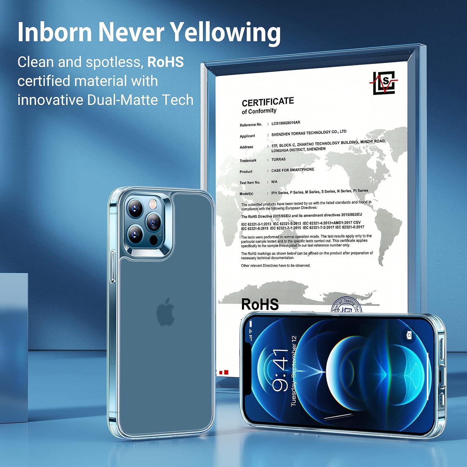 imageTORRAS Shockproof for iPhone 17 Pro Max Case with Camera Control Button 12FT Military Grade Drop Protection Enhanced Grip amp Soft Touch Translucent Slim 17 Pro Max Case with 3 Colors Buttons BlackClear