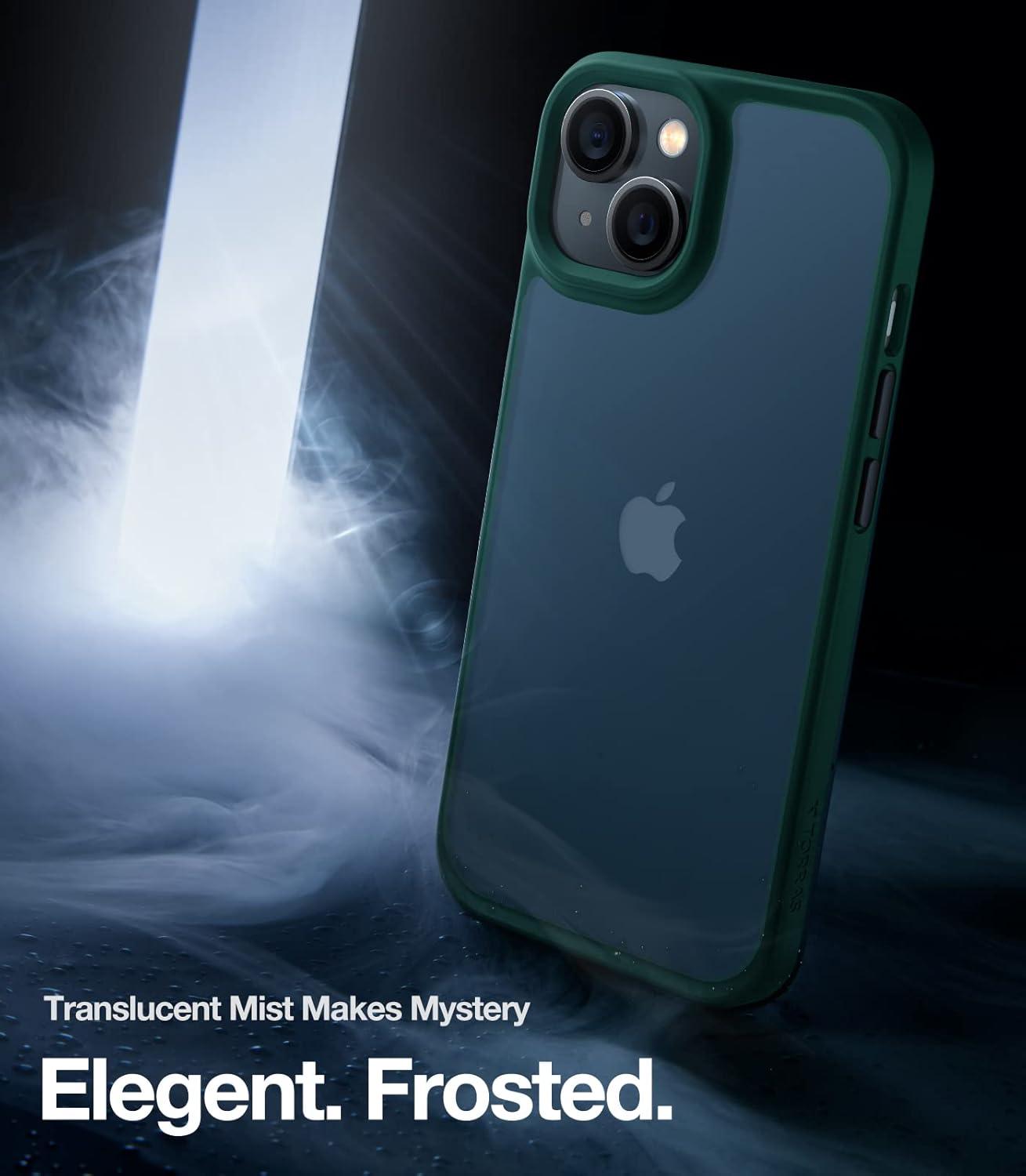 imageTORRAS Shockproof for iPhone 17 Pro Max Case with Camera Control Button 12FT Military Grade Drop Protection Enhanced Grip amp Soft Touch Translucent Slim 17 Pro Max Case with 3 Colors Buttons BlackGreen