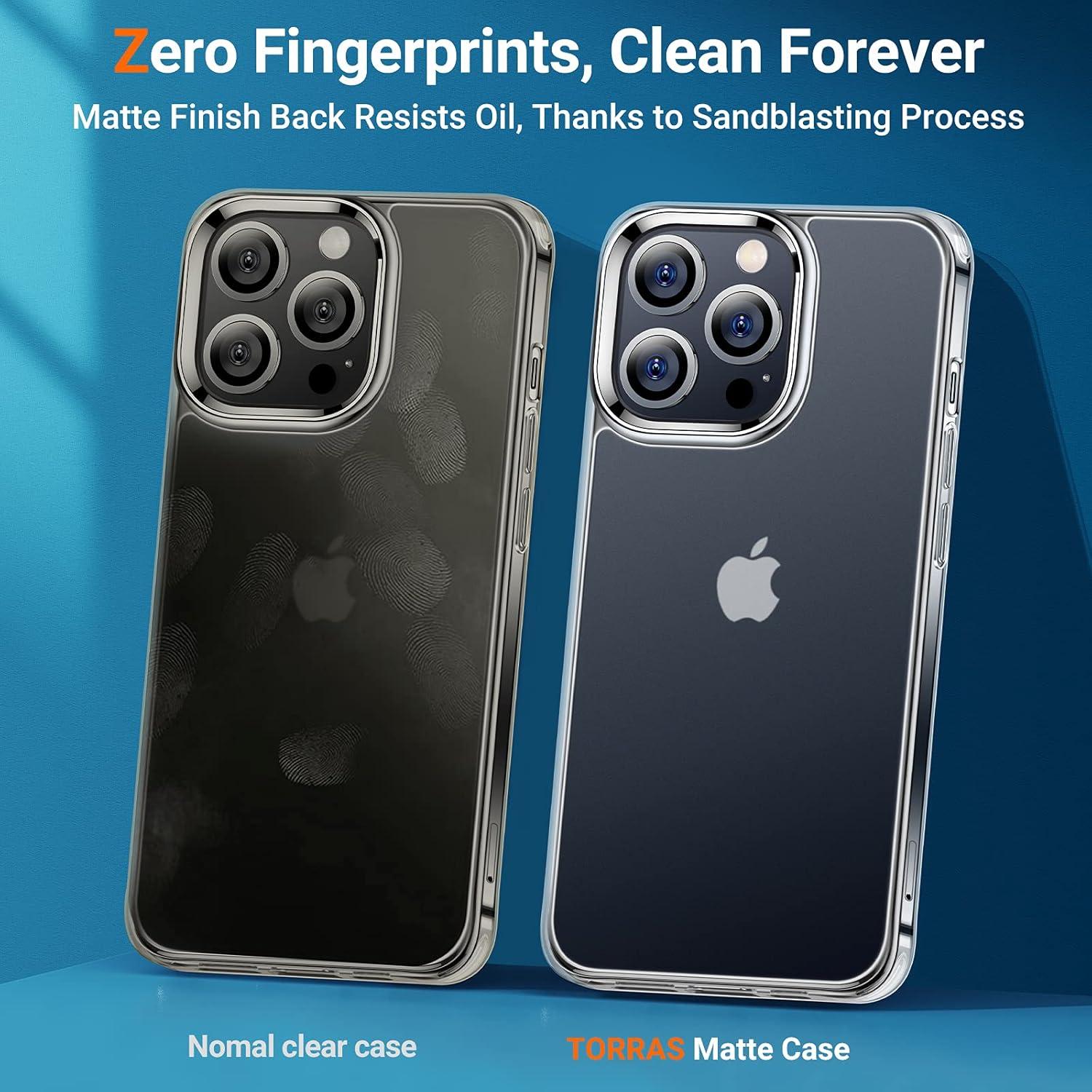 imageTORRAS Shockproof for iPhone 17 Pro Max Case with Camera Control Button 12FT Military Grade Drop Protection Enhanced Grip amp Soft Touch Translucent Slim 17 Pro Max Case with 3 Colors Buttons BlackClear