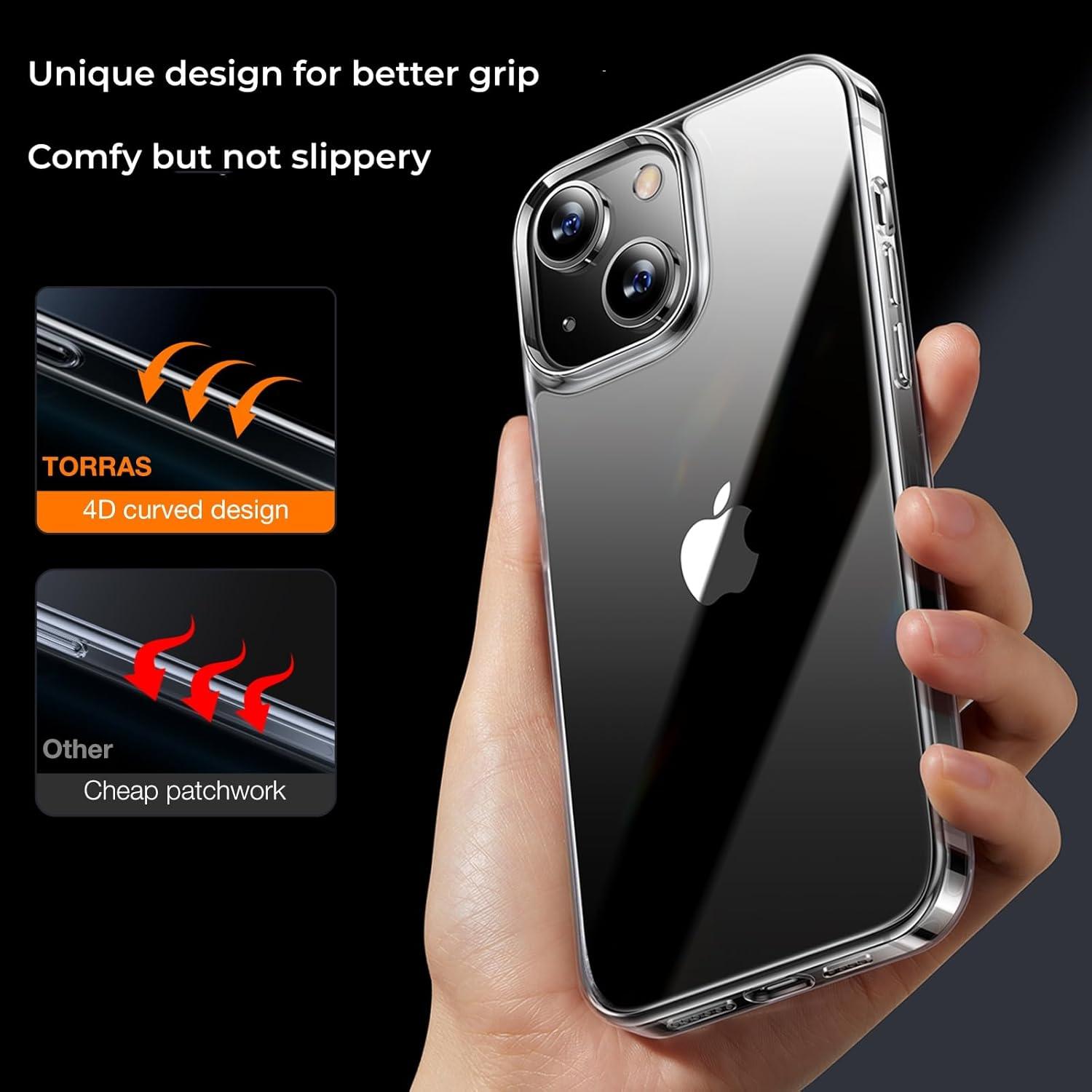 imageTORRAS Shockproof for iPhone 17 Pro Max Case with Camera Control Button 12FT Military Grade Drop Protection Enhanced Grip amp Soft Touch Translucent Slim 17 Pro Max Case with 3 Colors Buttons BlackClear