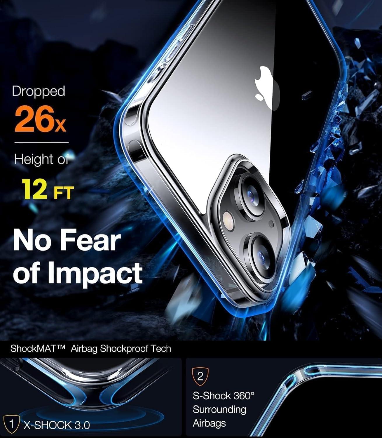 imageTORRAS Shockproof for iPhone 17 Pro Max Case with Camera Control Button 12FT Military Grade Drop Protection Enhanced Grip amp Soft Touch Translucent Slim 17 Pro Max Case with 3 Colors Buttons BlackClear