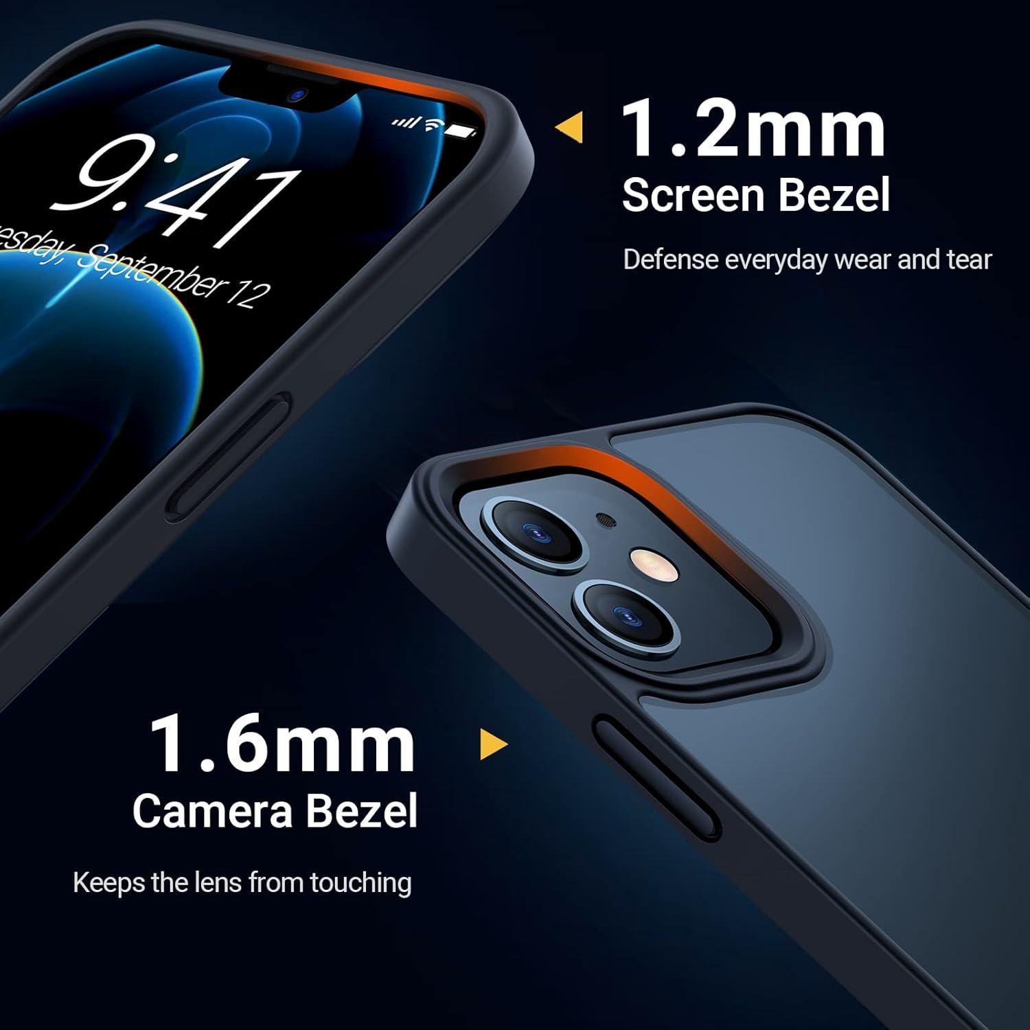 imageTORRAS Shockproof for iPhone 17 Pro Max Case with Camera Control Button 12FT Military Grade Drop Protection Enhanced Grip amp Soft Touch Translucent Slim 17 Pro Max Case with 3 Colors Buttons BlackBlack