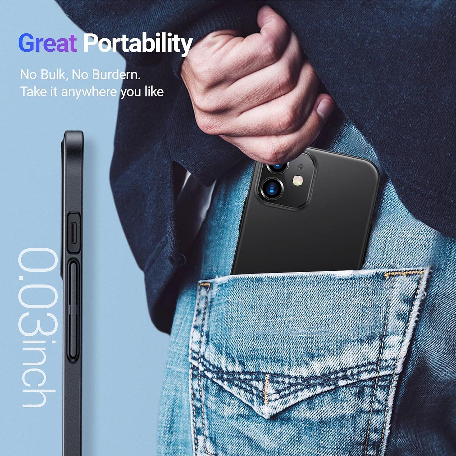 imageTORRAS Slim Fit for iPhone 12 Pro Max Case UltraThin Cover with NonSlip Grip amp No Fingerprint Hard Plastic Super Slim Phone Case for iPhone 12 Pro Max Phone Case 67 inch Space BlackBlack