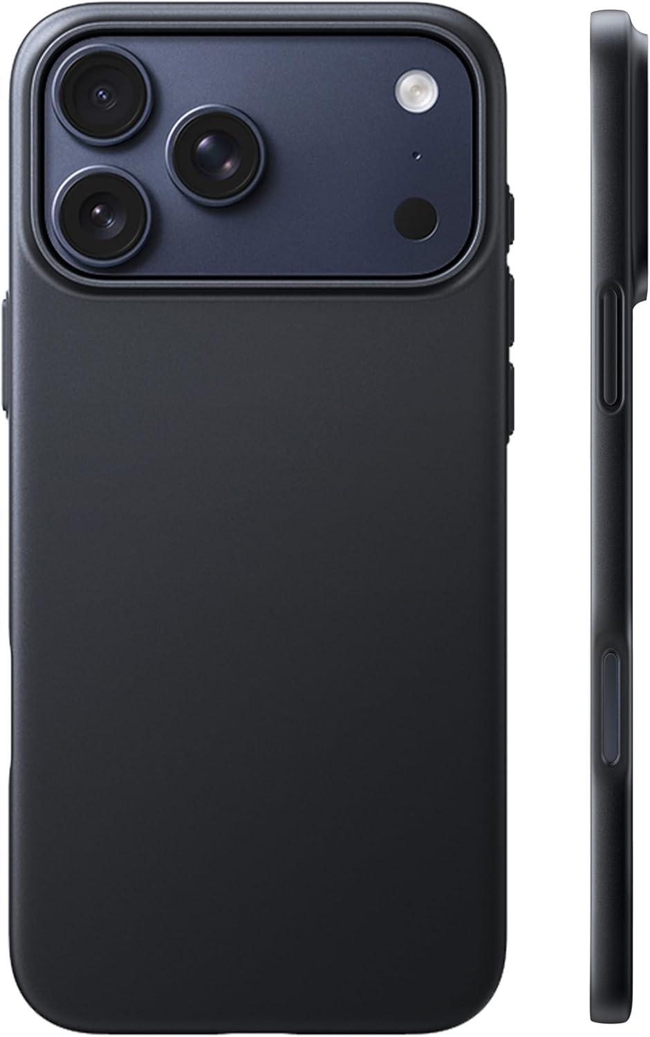 imageTORRAS Slim Fit for iPhone 12 Pro Max Case UltraThin Cover with NonSlip Grip amp No Fingerprint Hard Plastic Super Slim Phone Case for iPhone 12 Pro Max Phone Case 67 inch Space BlackBlack