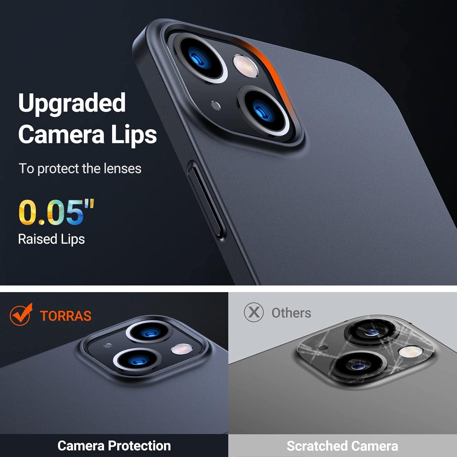 imageTORRAS Slim Fit for iPhone 12 Pro Max Case UltraThin Cover with NonSlip Grip amp No Fingerprint Hard Plastic Super Slim Phone Case for iPhone 12 Pro Max Phone Case 67 inch Space BlackBlack