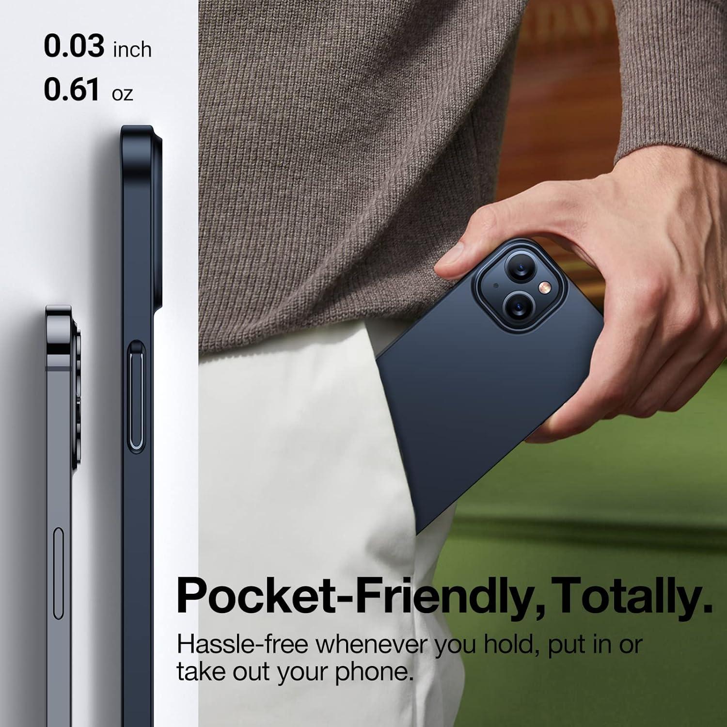 imageTORRAS Slim Fit for iPhone 12 Pro Max Case UltraThin Cover with NonSlip Grip amp No Fingerprint Hard Plastic Super Slim Phone Case for iPhone 12 Pro Max Phone Case 67 inch Space BlackBlack