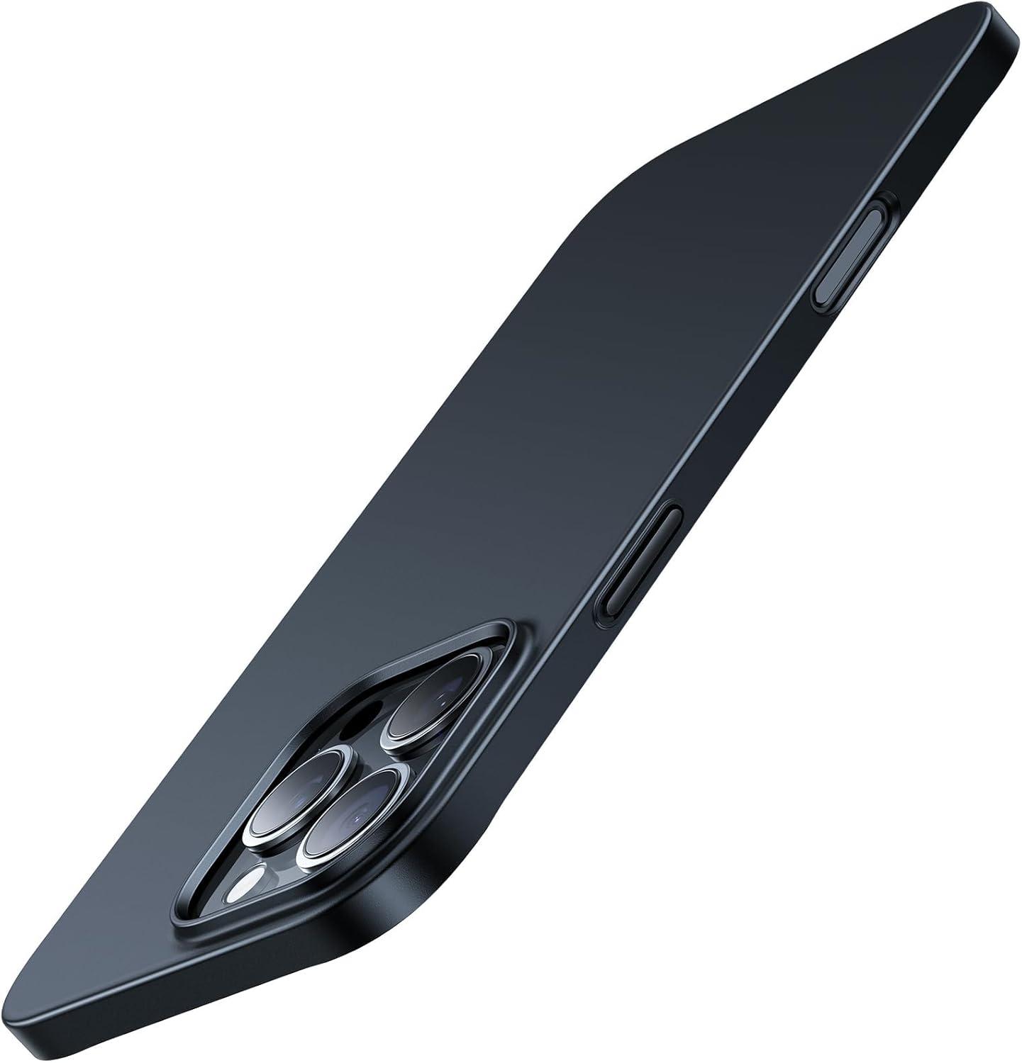 imageTORRAS Slim Fit for iPhone 16 Pro Max Case Clear Ultra Thin Phone Case for iPhone 16 Pro Max Non Yellowing AntiScratch Hard Plastics Lightweight iPhone 16 Pro Max Phone Case 69 ClearBlack