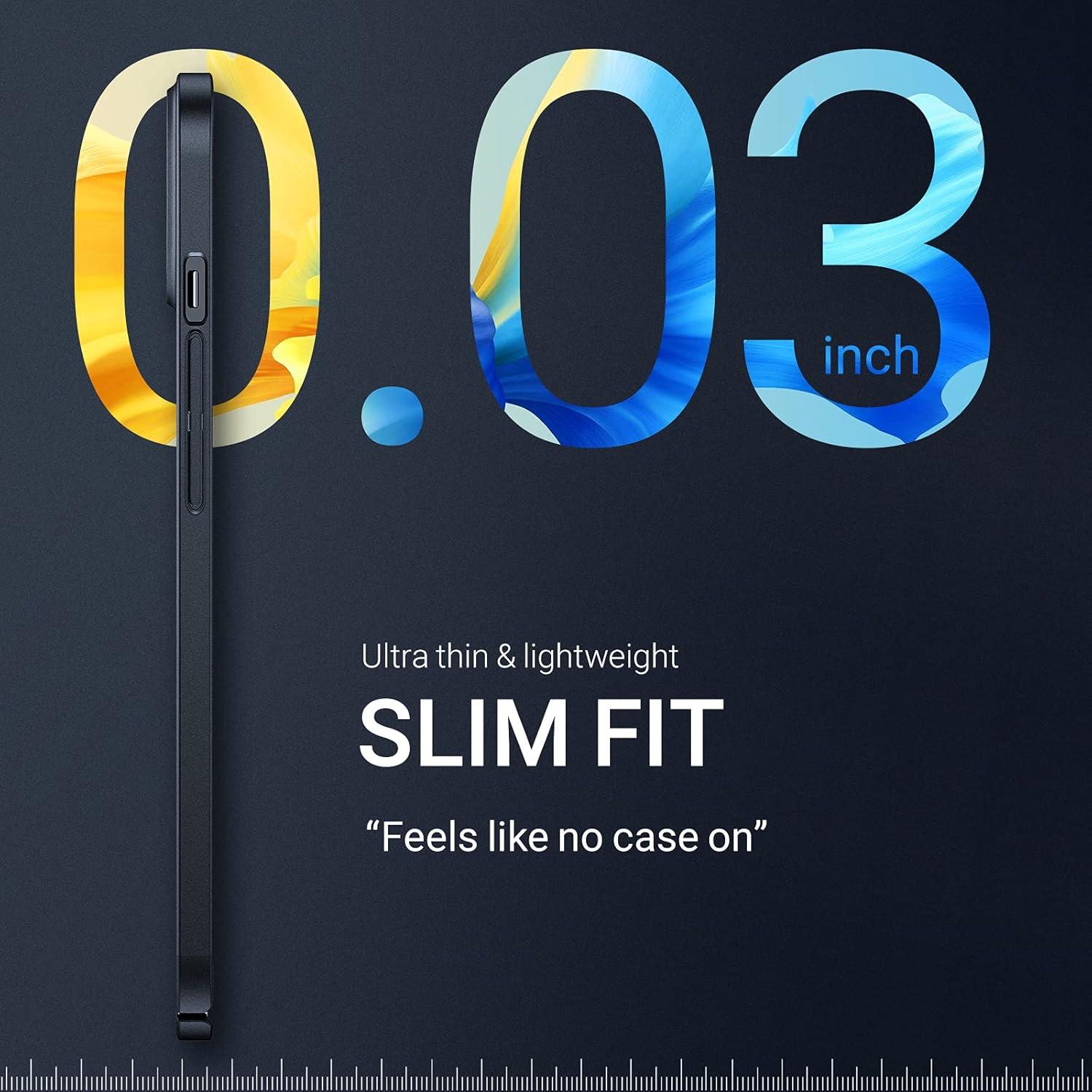 imageTORRAS Slim Fit for iPhone 16 Pro Max Case Clear Ultra Thin Phone Case for iPhone 16 Pro Max Non Yellowing AntiScratch Hard Plastics Lightweight iPhone 16 Pro Max Phone Case 69 ClearBlack