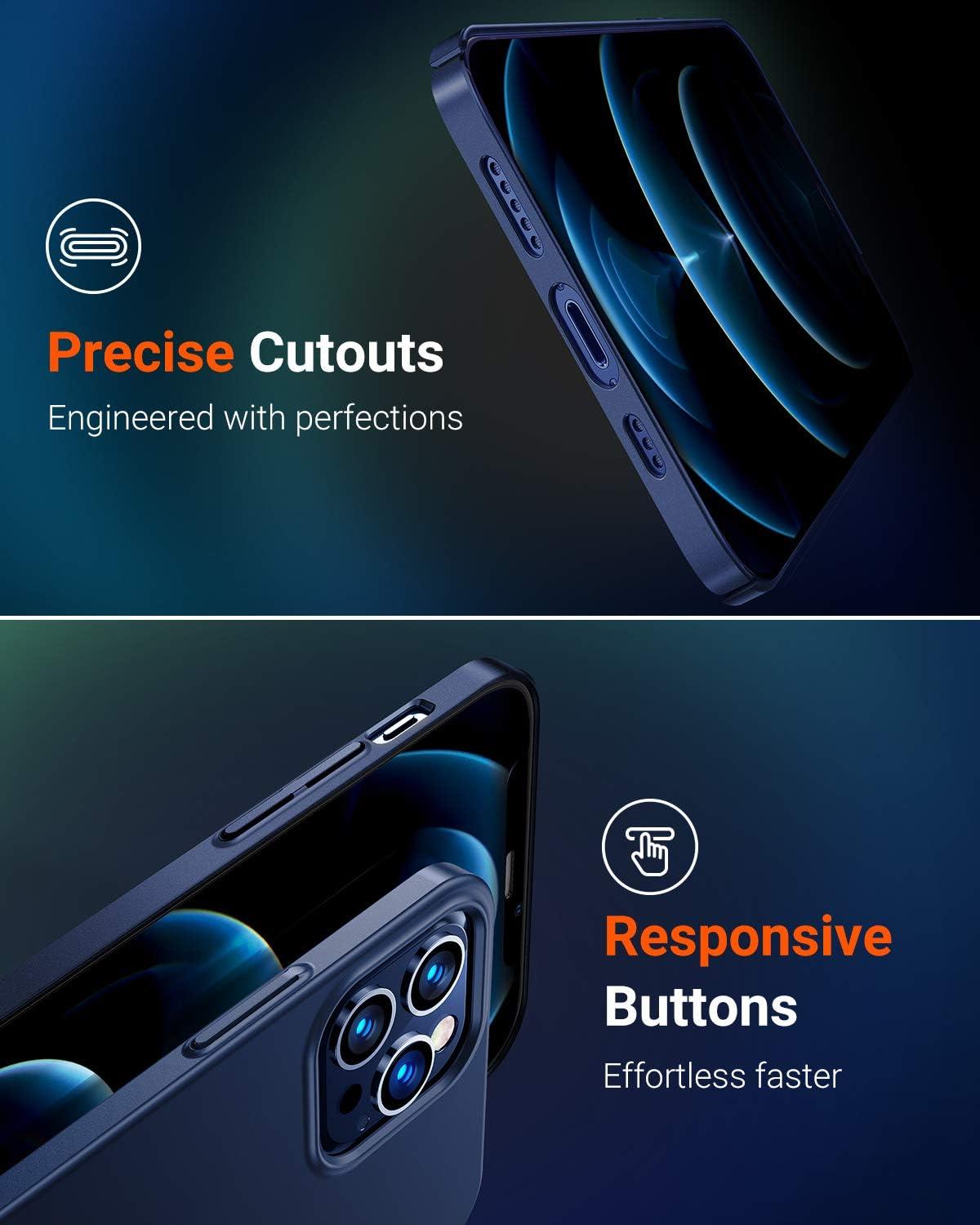 imageTORRAS Slim Fit for iPhone 16 Pro Max Case Clear Ultra Thin Phone Case for iPhone 16 Pro Max Non Yellowing AntiScratch Hard Plastics Lightweight iPhone 16 Pro Max Phone Case 69 ClearBlue