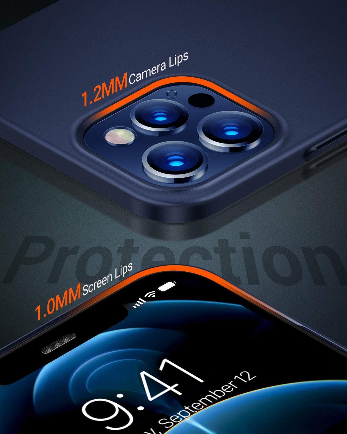 imageTORRAS Slim Fit for iPhone 16 Pro Max Case Clear Ultra Thin Phone Case for iPhone 16 Pro Max Non Yellowing AntiScratch Hard Plastics Lightweight iPhone 16 Pro Max Phone Case 69 ClearBlue