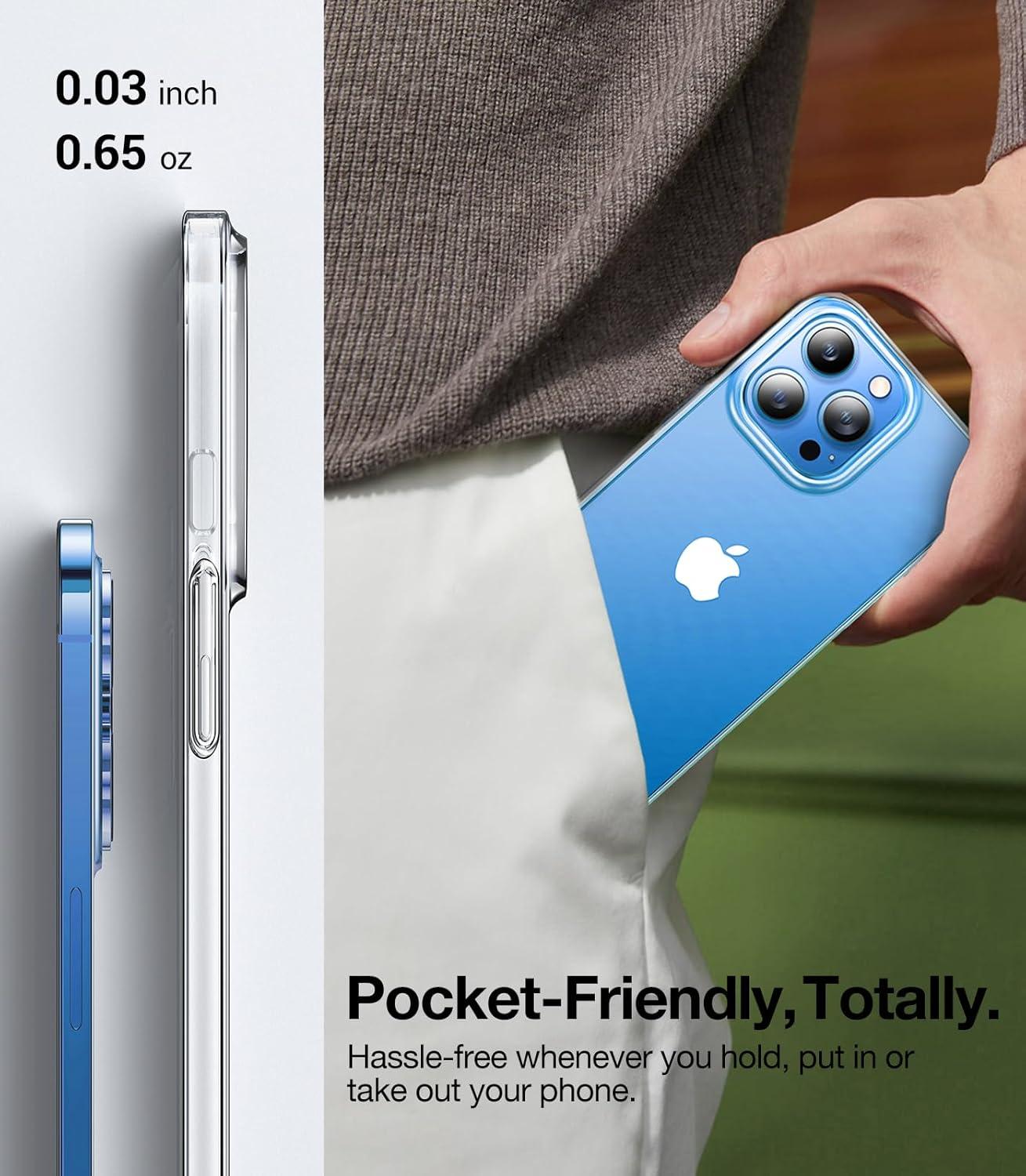 imageTORRAS Slim Fit for iPhone 16 Pro Max Case Clear Ultra Thin Phone Case for iPhone 16 Pro Max Non Yellowing AntiScratch Hard Plastics Lightweight iPhone 16 Pro Max Phone Case 69 ClearClear