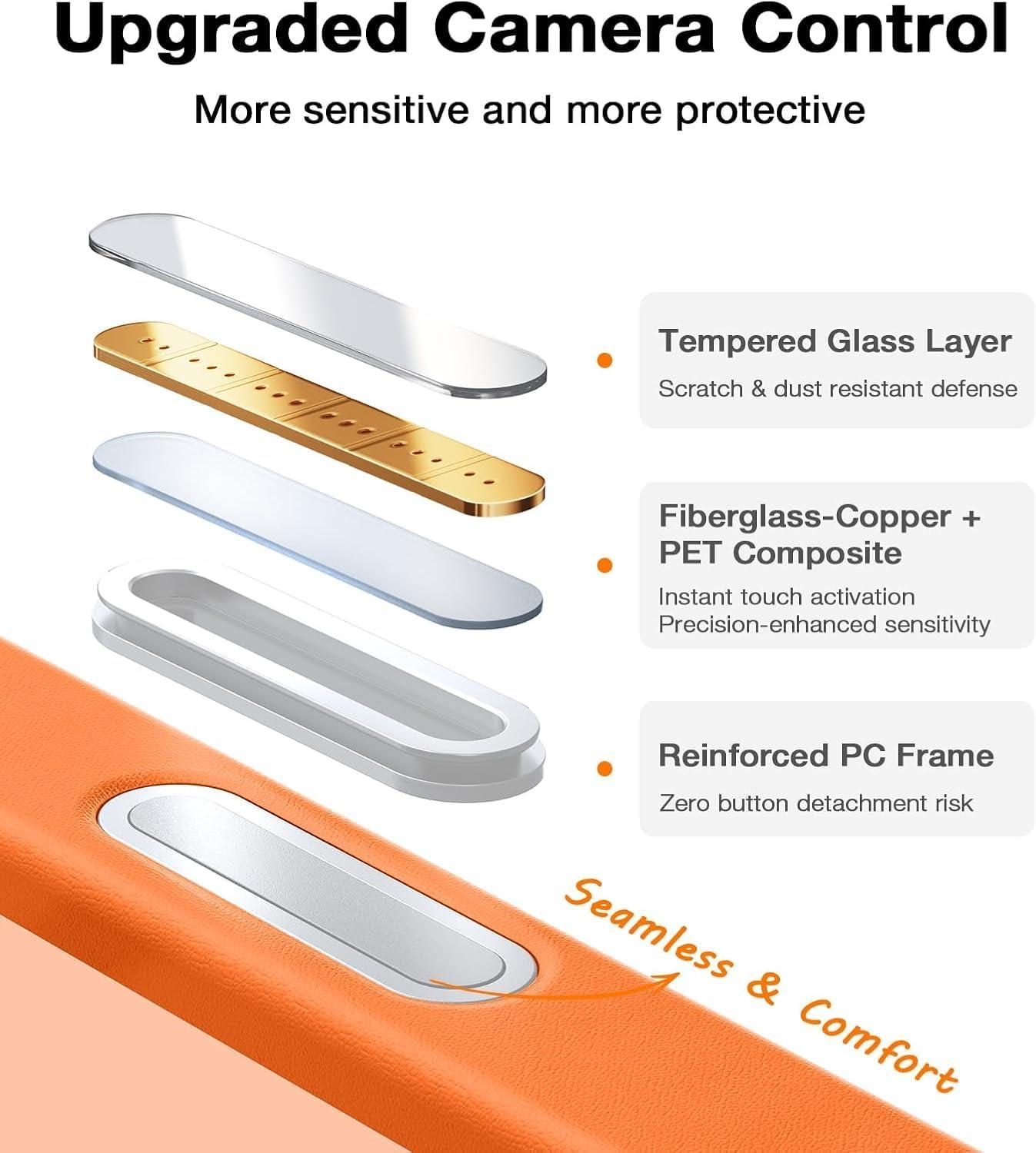 imageTORRAS Strong Magnetic amp Seamless Stand for iPhone 16 Pro Case 18N Mighty Magnetic 12FT MilGrade Drop Tested Fit for MagSafe Kickstand Protective Slim Phone Case for iPhone 16 Pro 63 BlackBright Orange17 Pro