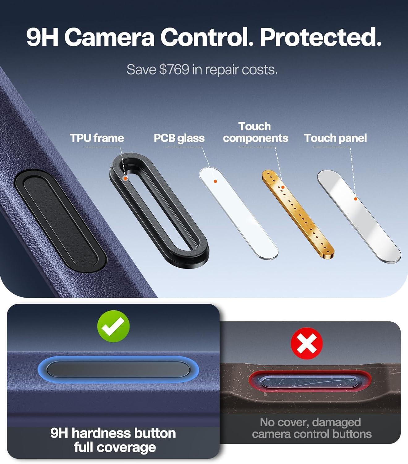 imageTORRAS UltraMagnetic Ostand for iPhone 16 Pro Case Compatible with MagSafe Flexible Stable Stand MilitaryGrade Protection Translucent Slim AntiScratch Ring Kickstand Frosted Black 63Deep Blue